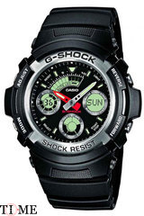 Часы Casio G-Shock AW-590-1A - смотреть фото, видео