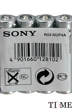 Sony R03 SR-4 (Ultra R03NUP4A, батарейка, 1.5 В, 4шт.) Sony R03 SR-4