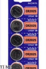 Sony lithium CR 2025/S BL-5 (батарейка литиевая 3V) - смотреть фото, видео