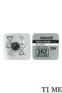 MAXELL SR-721 SW (362, SR58, 1.55V бат-ка для часов) MAXELL SR-721 SW