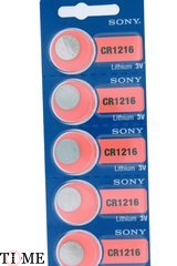 Sony lithium CR 1216/S BL-5 (батарейка литиевая 3V) - смотреть фото, видео