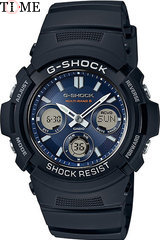 Часы Casio G-Shock AWG-M100SB-2A - смотреть фото, видео